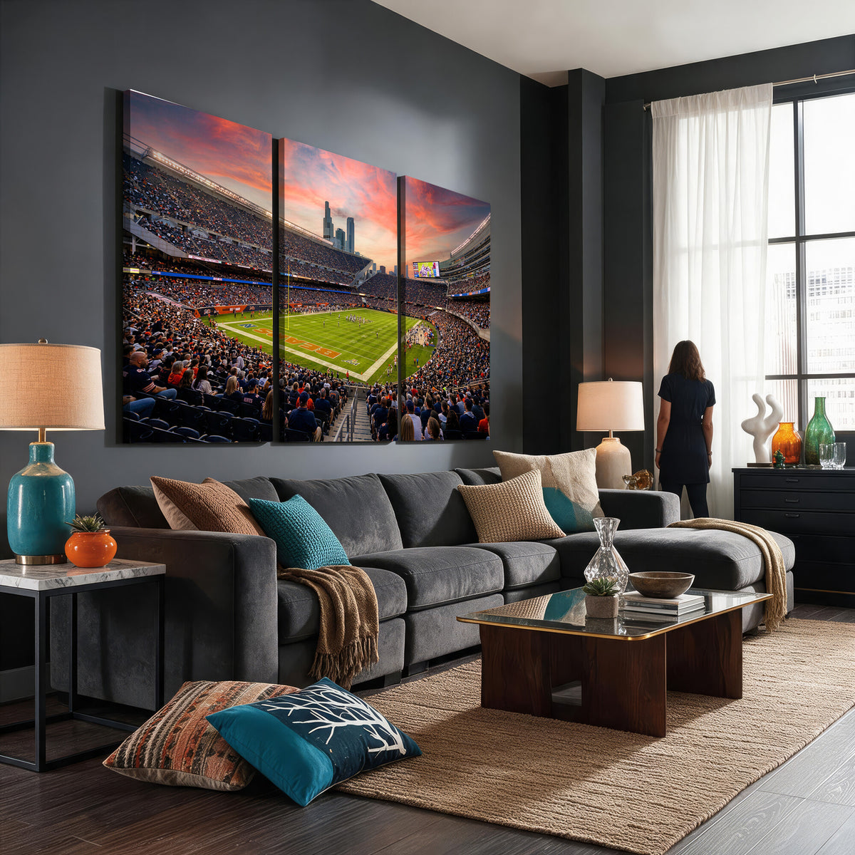 38873544-MGV-CV-36X24 - Stadium Wall Art Canvas Print