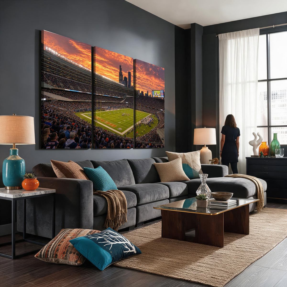 25159364-MGV-CV-36X24 - Stadium Wall Art Canvas Print