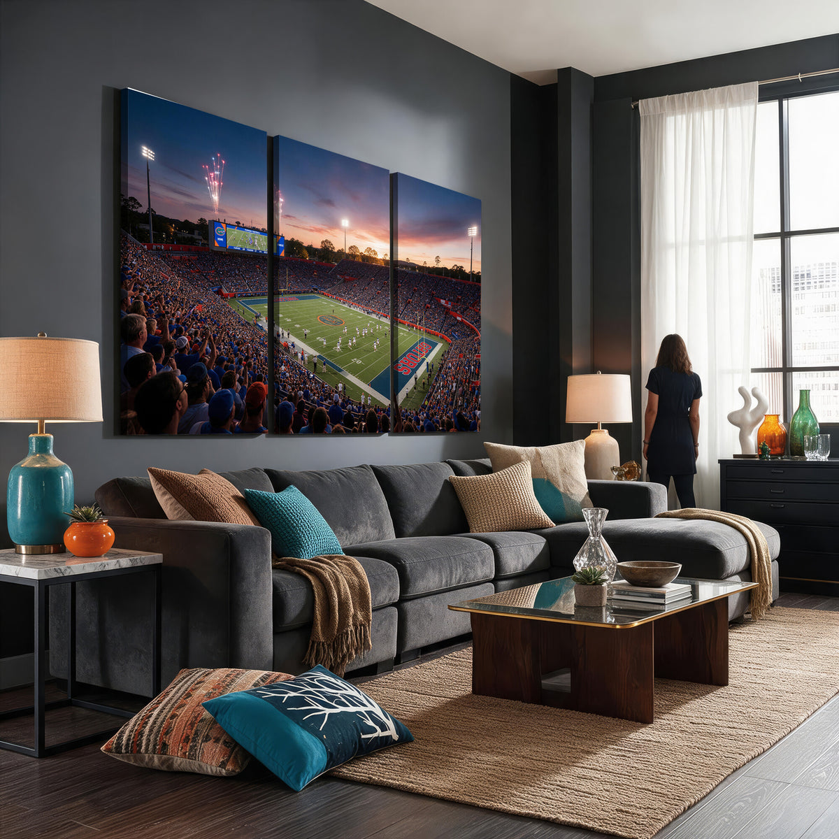 76151234-MGV-CV-36X24 - Stadium Wall Art Canvas Print