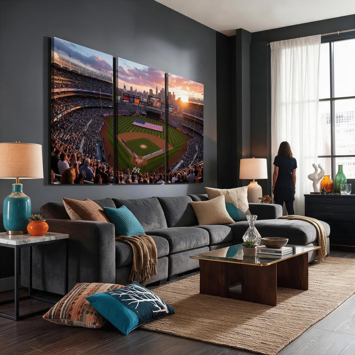 43632742-MGV-CV-36X24 - Stadium Wall Art Canvas Print