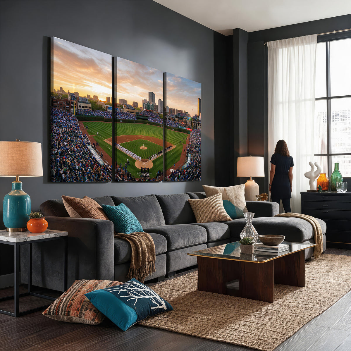76885212-MGV-CV-36X24 - Stadium Wall Art Canvas Print