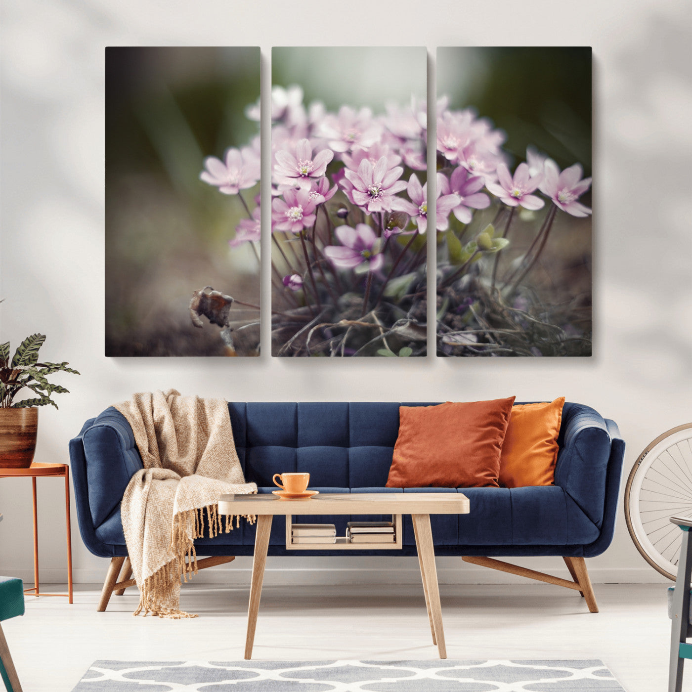 MGV-CV-48X32-3P - Pink Wild Flower Canvas Print