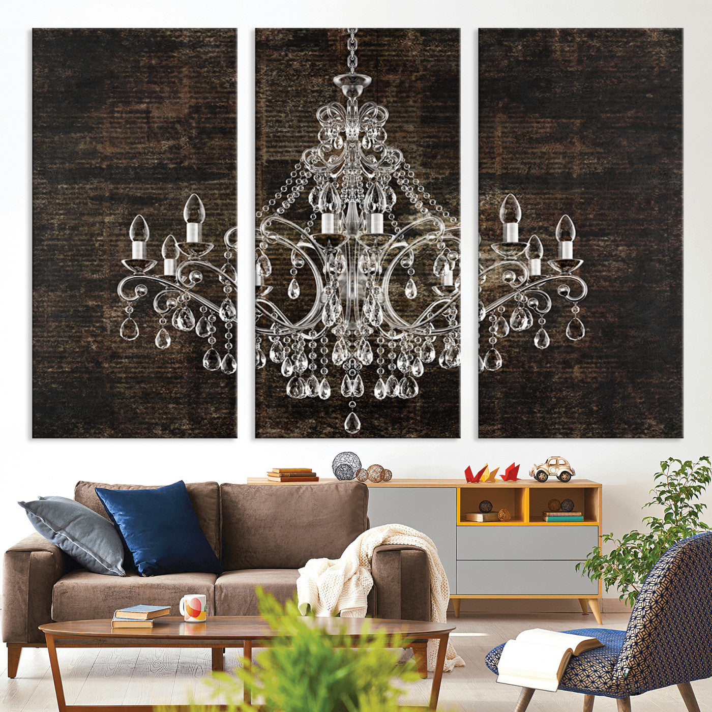 69434-MGV-CV-36X24-Rustic Chandelier Canvas Print