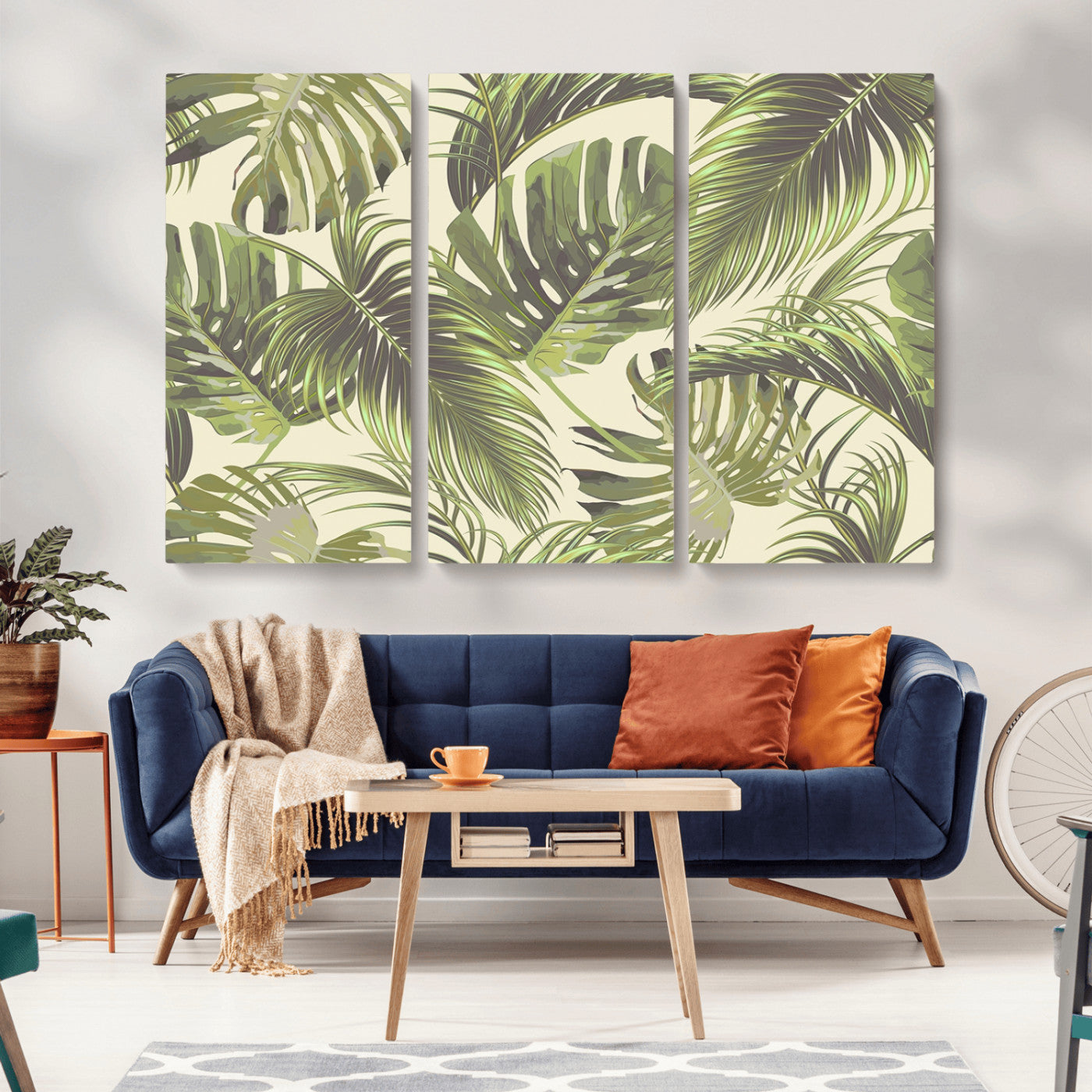 MGV-CV-48X32-3P - Palm Leaves Canvas Print