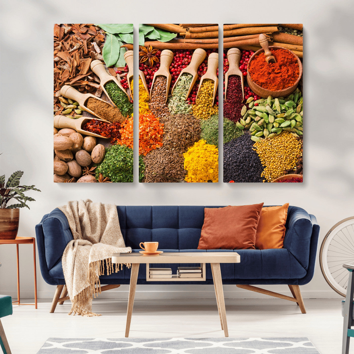 MGV-CV-48X32-3P - Spices Kitchen Wall Art Canvas Print