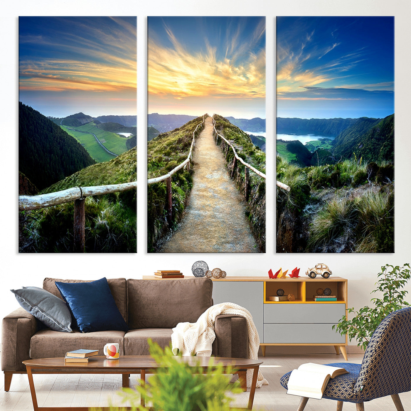 58887-MGV-CV-36X24-Mountain Landscape Wall Art Canvas Print