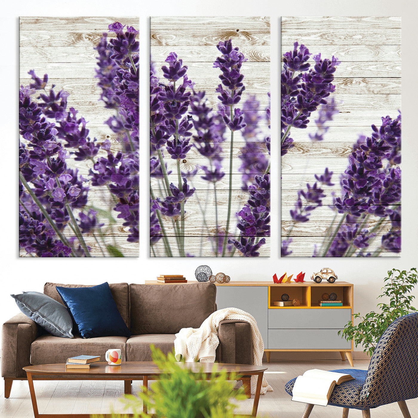 21208-MGV-CV-36X24-Lavender Herb Wall Art Canvas Print