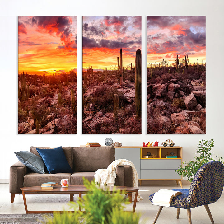 Arizona Desert Print, Western Cowboy Wall Art Print