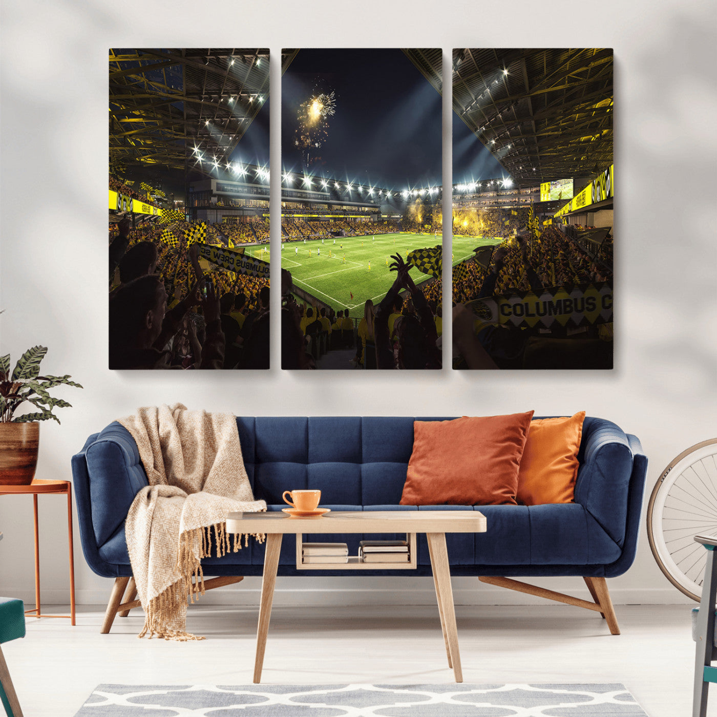 MGV-CV-48X32-3P - Columbus Crew Soccer Team Print - Columbus Crew Stadium Wall Art Canvas Print