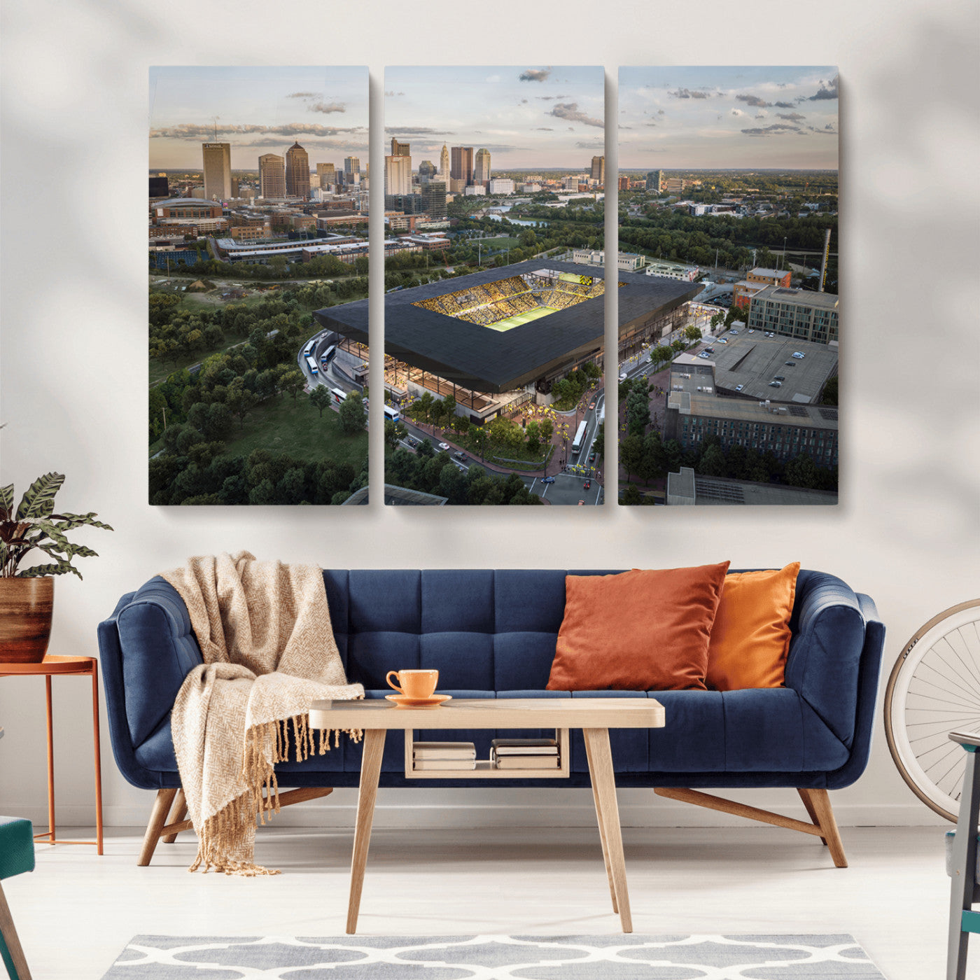 MGV-CV-48X32-3P - Columbus Crew Soccer Team Print - Columbus Crew Stadium Wall Art, Columbus Crew Soccer Wall Art
