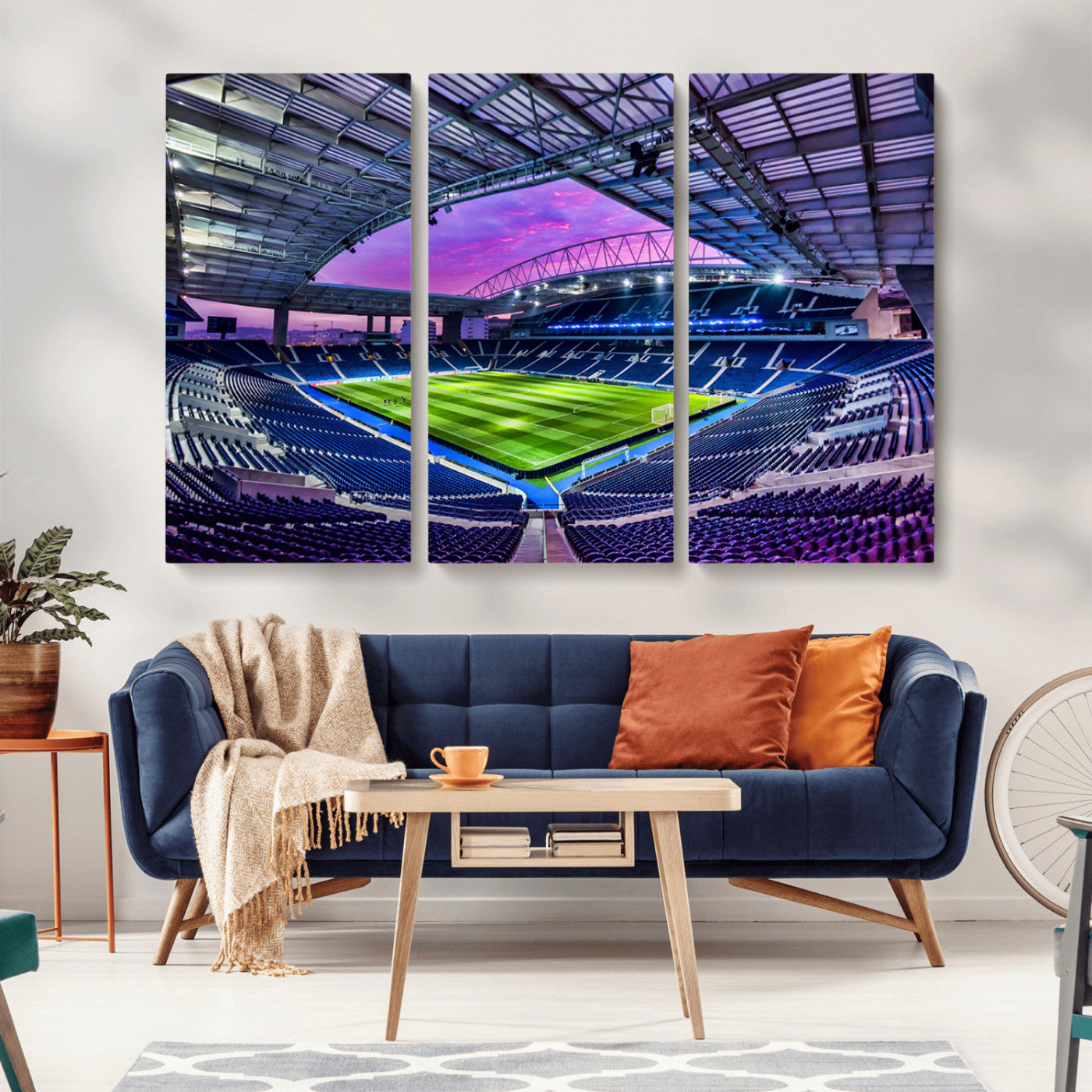 MGV-CV-48X32-3P - FC Porto Soccer Team Print Canvas- Dragon Stadium Wall Art Canvas Print