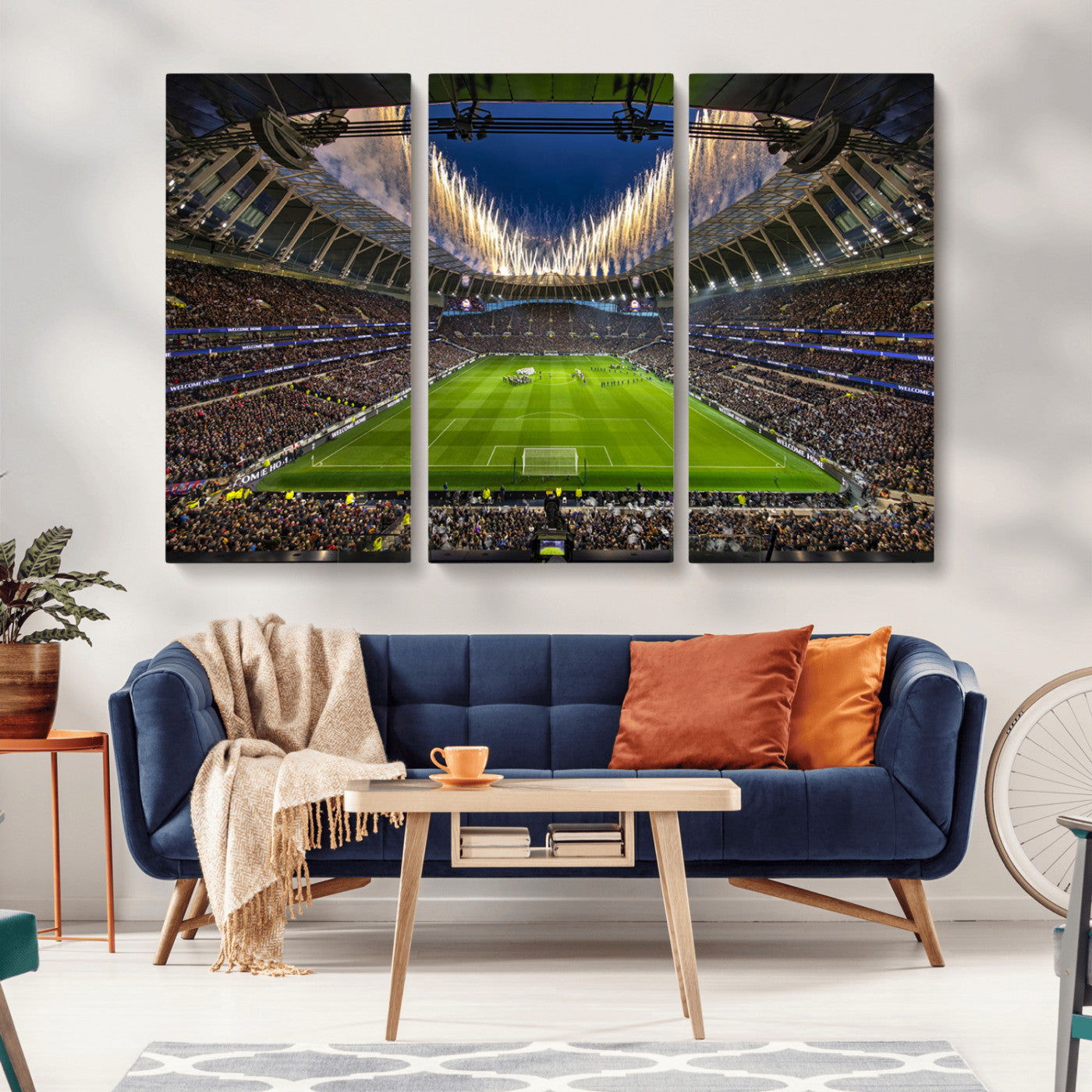 MGV-CV-48X32-3P - Tottenham Hotspur Football Team Print - London Tottenham Hotspur Stadium Wall Art Canvas Print