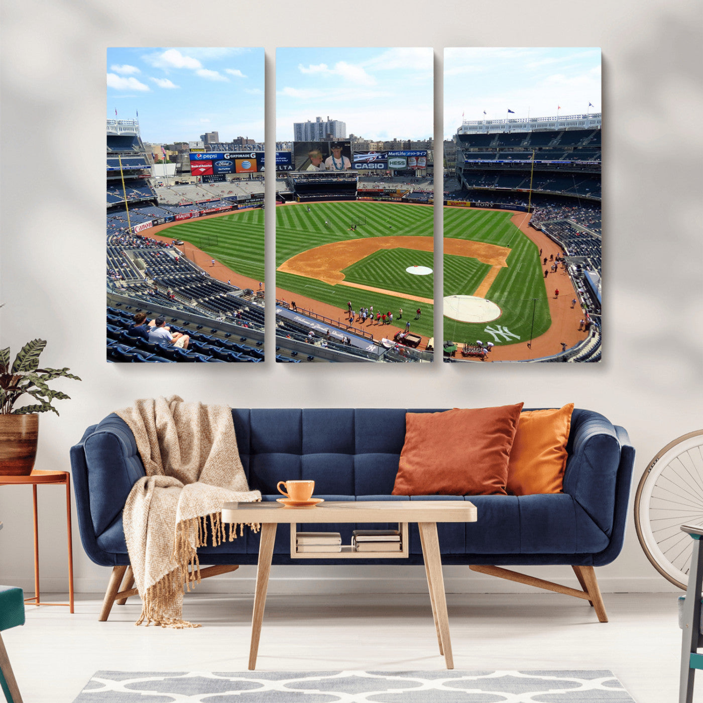 MGV-CV-48X32-3P - Buffalo Bills Stadium Wall Art - Buffalo Bills Decor- NFL Fans Gift, Perfect Sports Decor for Living