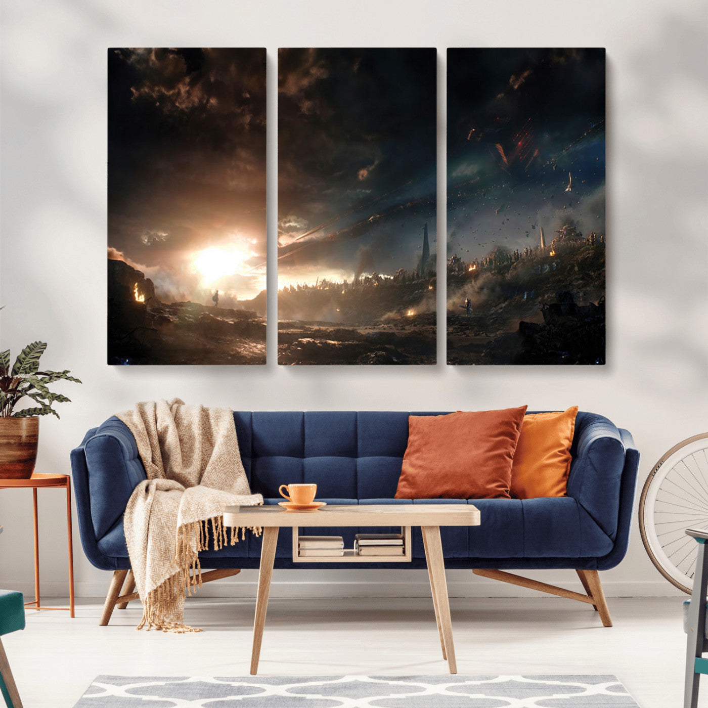MGV-CV-48X32-3P - Avengers Planet Wall Art Canvas Print