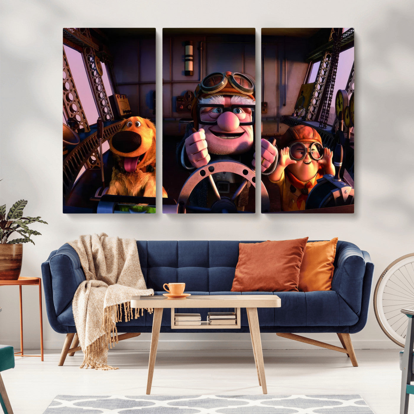 MGV-CV-48X32-3P - Carl Russel And Dog, Movie Up Poster, Movie Up Wall Art, Movie Up Poster Print, Carl
