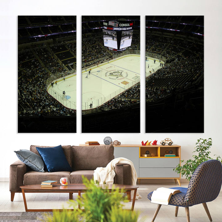 PPG Paints Arena Pennsylvania Pittsburgh Penguins Hockey Stadium Wall Art Canvas Print