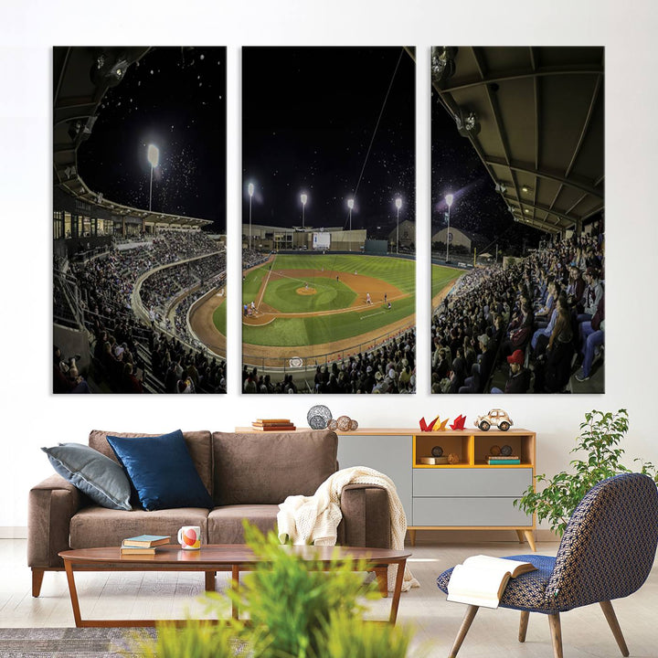 Olsen Field at Blue Bell Park - Texas A&M Aggies Baseball Stadium Wall Art Canvas Print