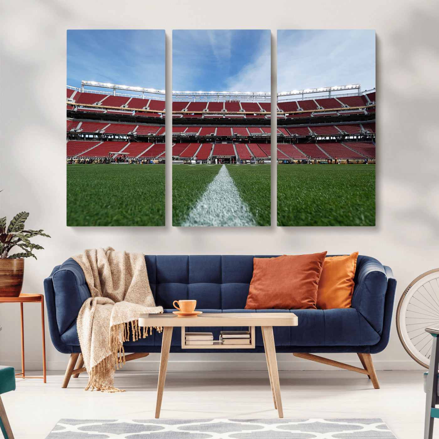 MGV-CV-48X32-3P - University of Tulsa Golden Hurricane Football Team Print - Tulsa H.A. Chapman Stadium Wall Art
