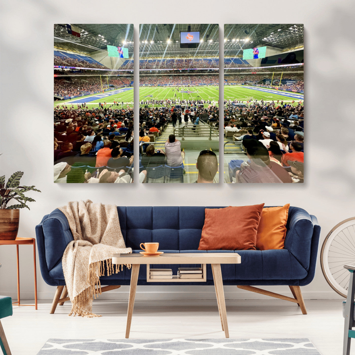 MGV-CV-48X32-3P - The University of Texas at San Antonio Roadrunners Football Team Print - San Antonio Alamodome Wall
