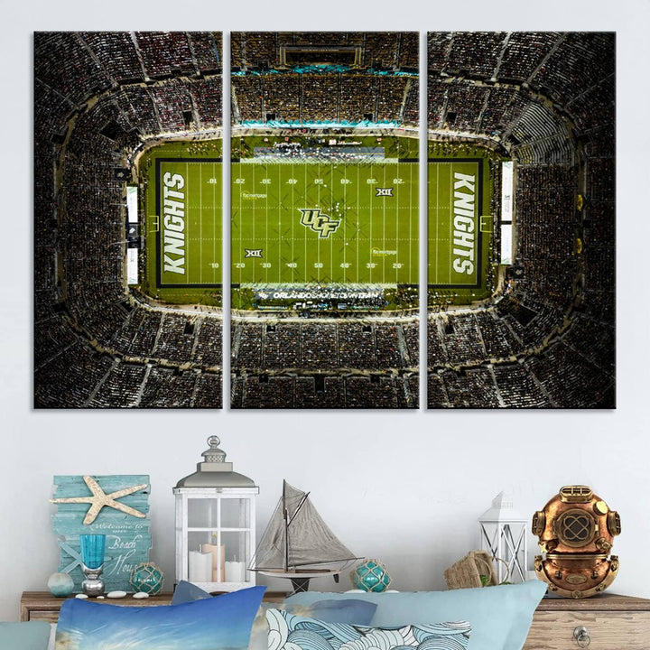 UCF Knights Football Team Print - Orlando FBC Mortgage Stadium Wall Art Canvas Print