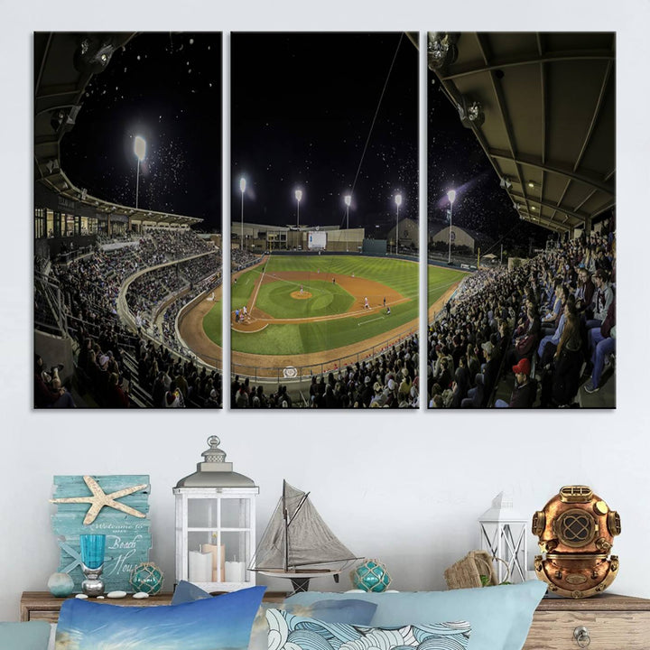 Olsen Field at Blue Bell Park - Texas A&M Aggies Baseball Stadium Wall Art Canvas Print