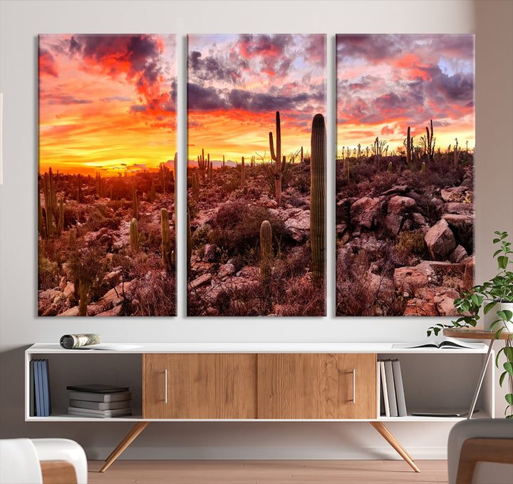 Arizona Desert Print, Western Cowboy Wall Art Print