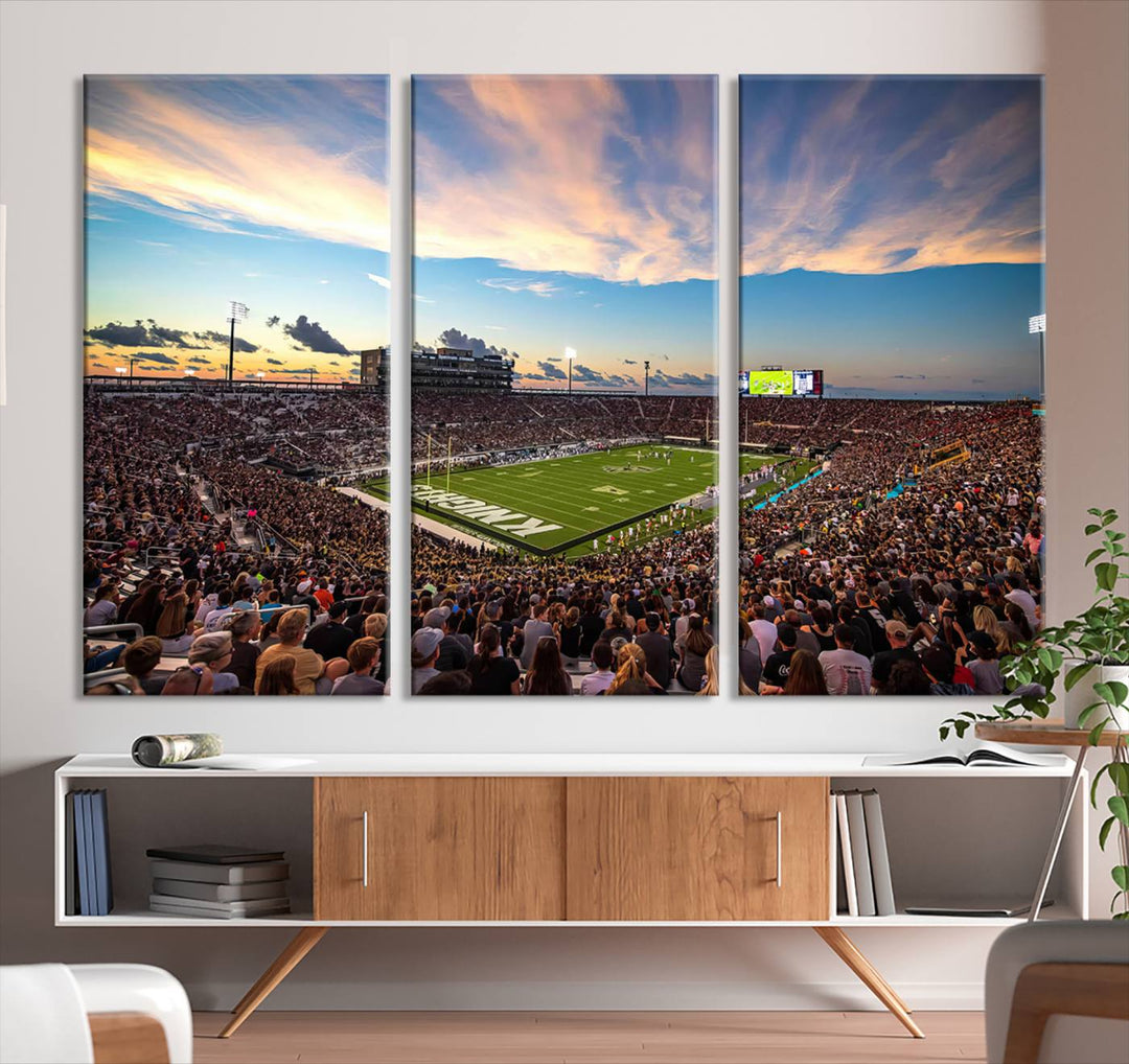 UCF Knights Football Team Print - Orlando FBC Mortgage Stadium Wall Art Canvas Print