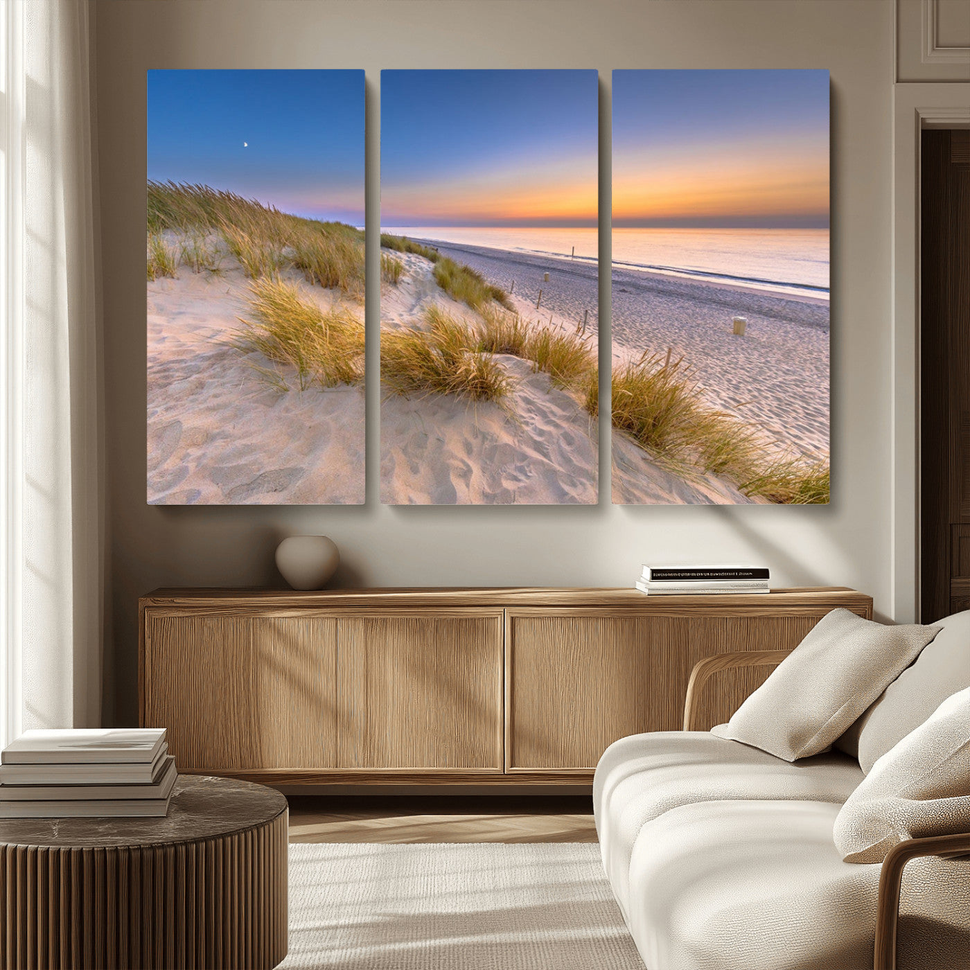 -Sunrise On The Beach Wall Art Canvas Print