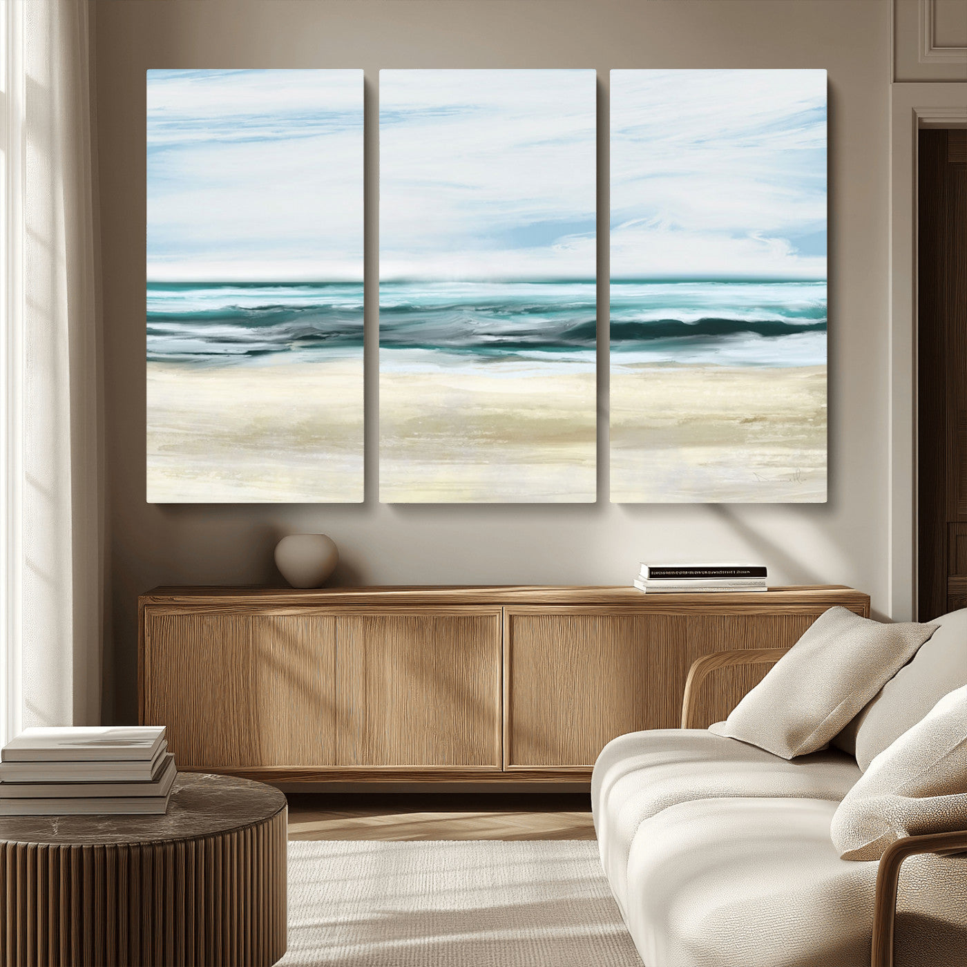 -Ocean Abstract Wall Art Canvas Print