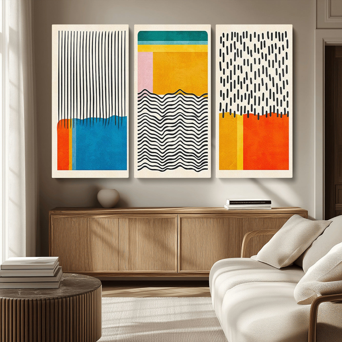 MGV-CV-48X32-3P - Canvas Print Wall Art Abstract Illustrs Art Boho