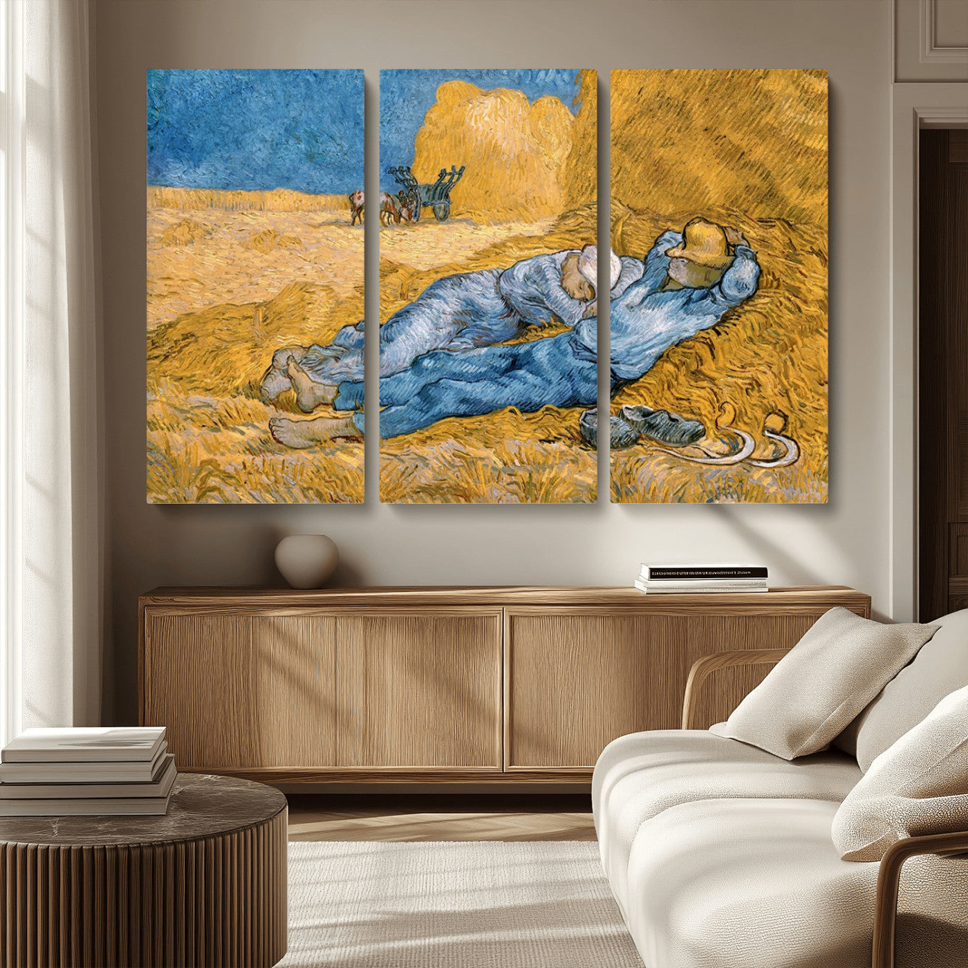 MGV-CV-48X32-3P - Master Artist Vincent Van Gogh Nature Wilderness Illustrs Fine Art Canvas Print