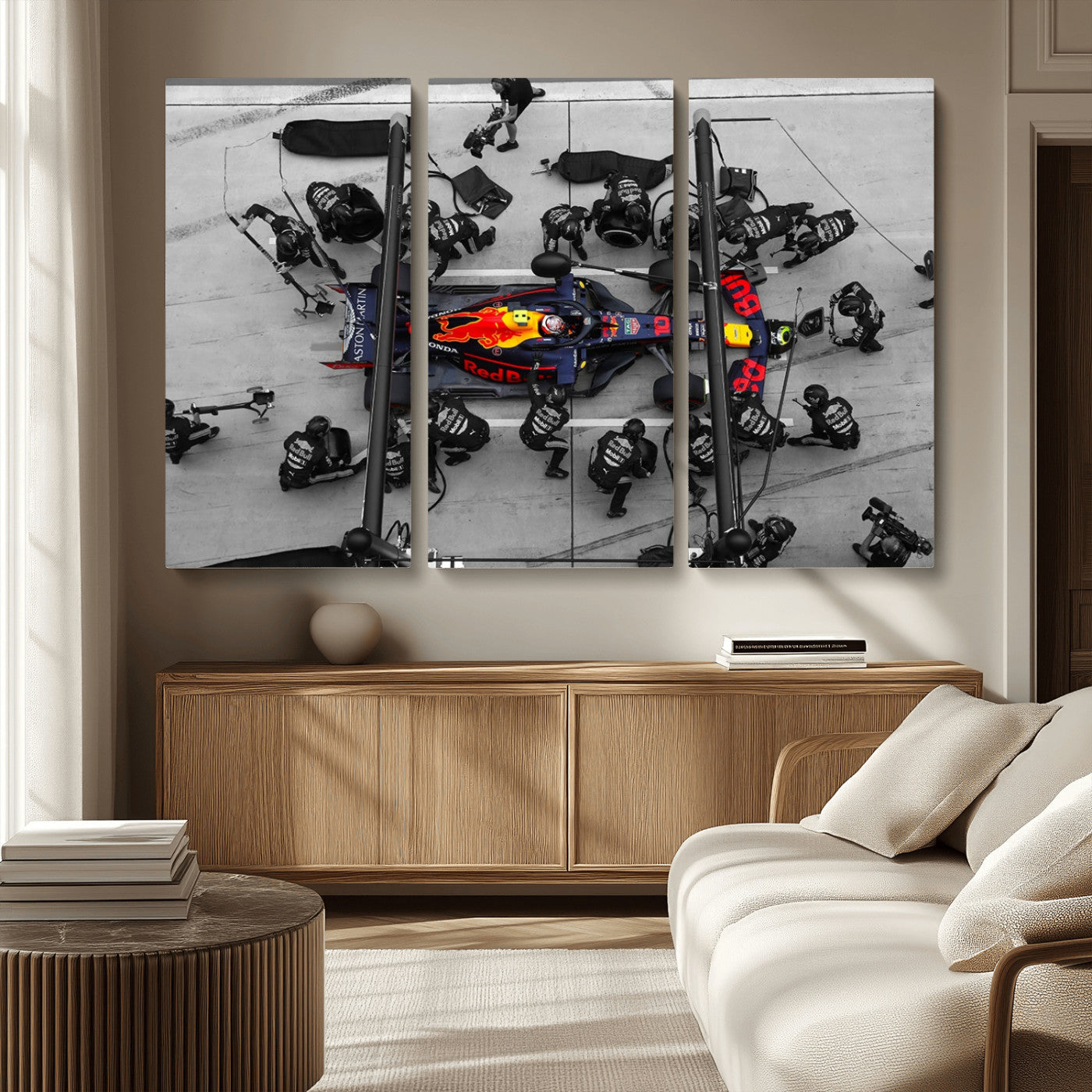 MGV-CV-48X32-3P - RedBull Formula 1 Canvas Wall Art Print