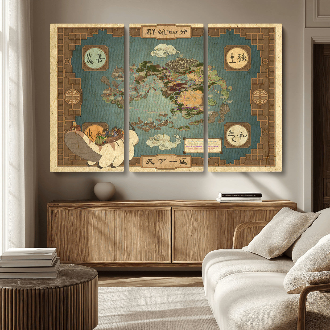 MGV-CV-48X32-3P - Push Pin World Map Canvas Print – Framed Wall Art for Couples to Track Their Travels – Anniversary