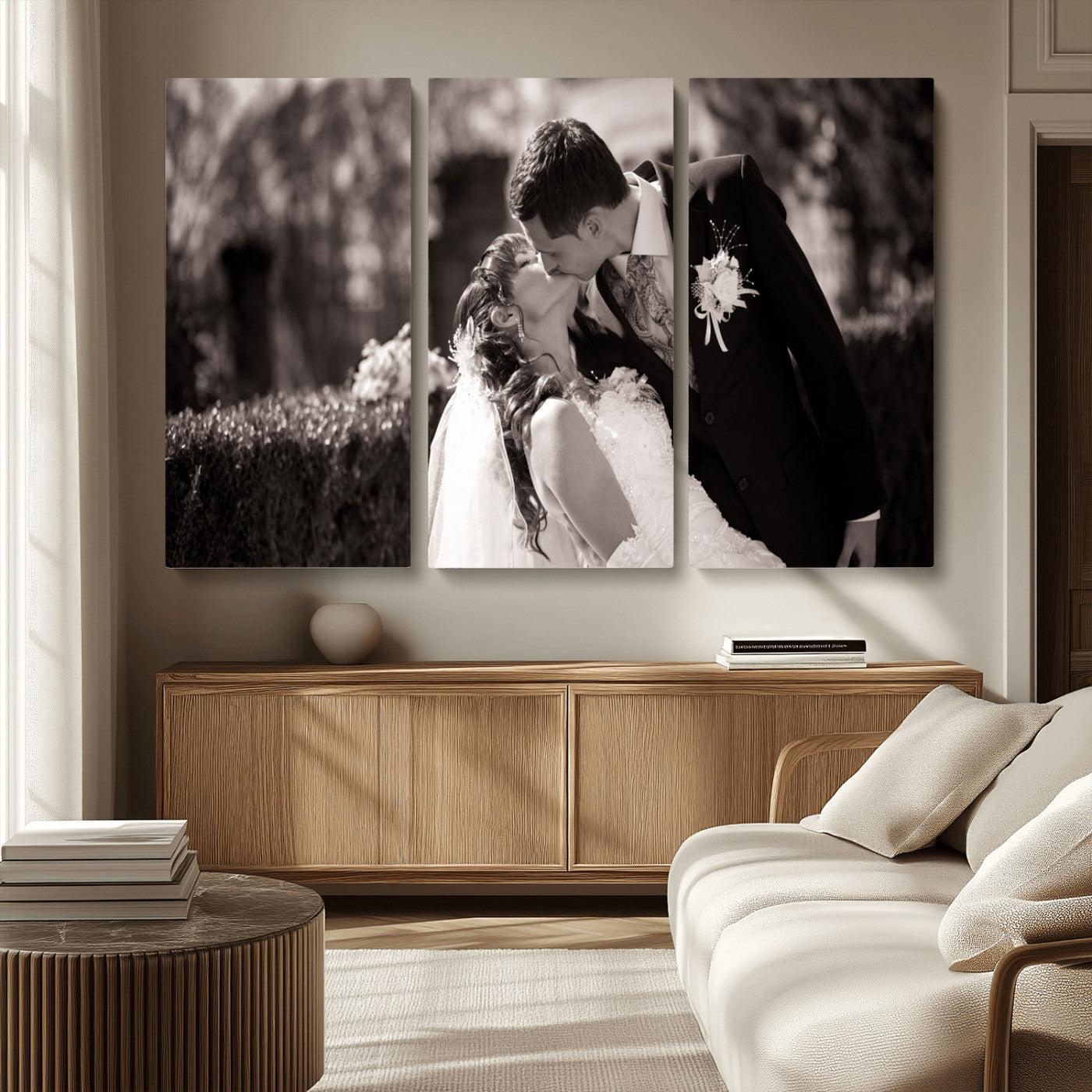 MGV-CV-48X32-3P - Create Your Own Photo Canvas Print - Personalized Wall Art for Home Decor Wall Art Print, Create