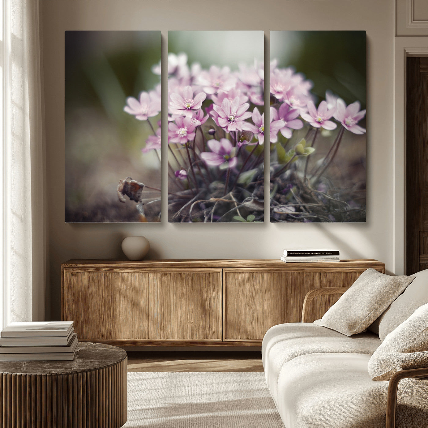 MGV-CV-48X32-3P - Pink Wild Flower Canvas Print