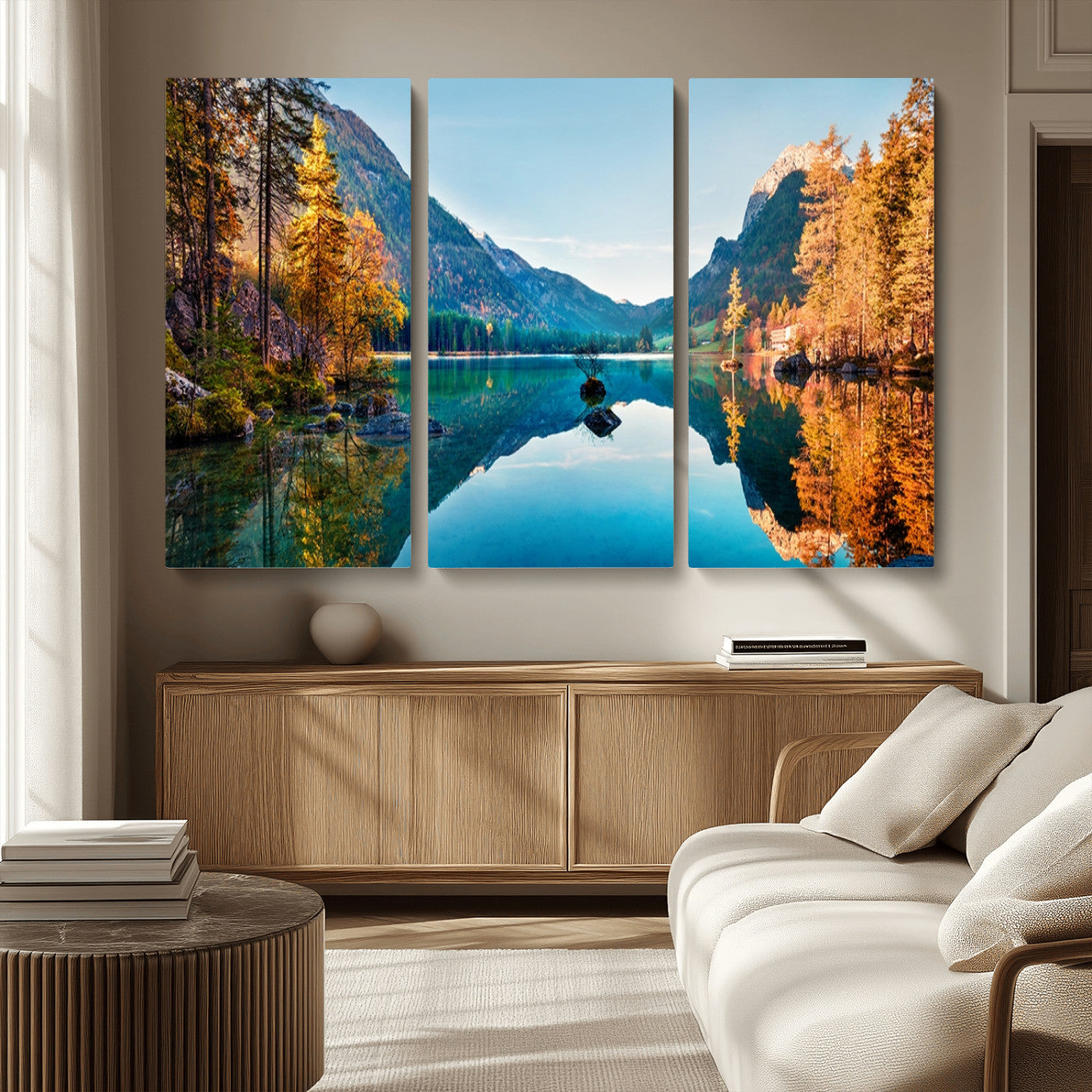 MGV-CV-48X32-3P - Fantastic Autumn Panorama Wall Art Canvas Print