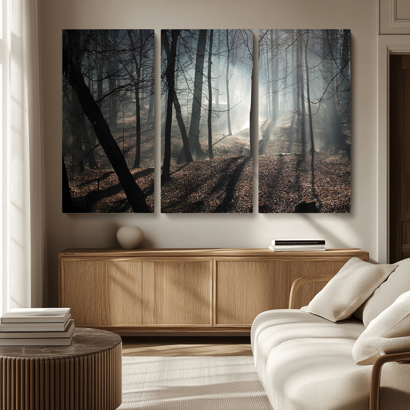 MGV-CV-48X32-3P - Dark Family and Tree Wall Art Canvas Print