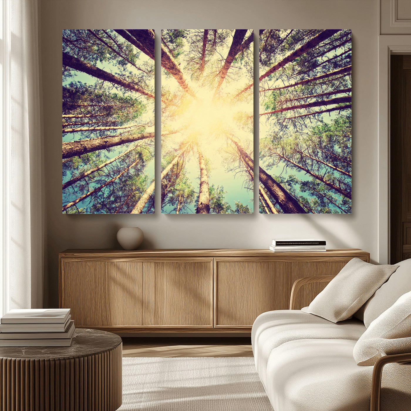 MGV-CV-48X32-3P - Tree and Sunshine Canvas Print