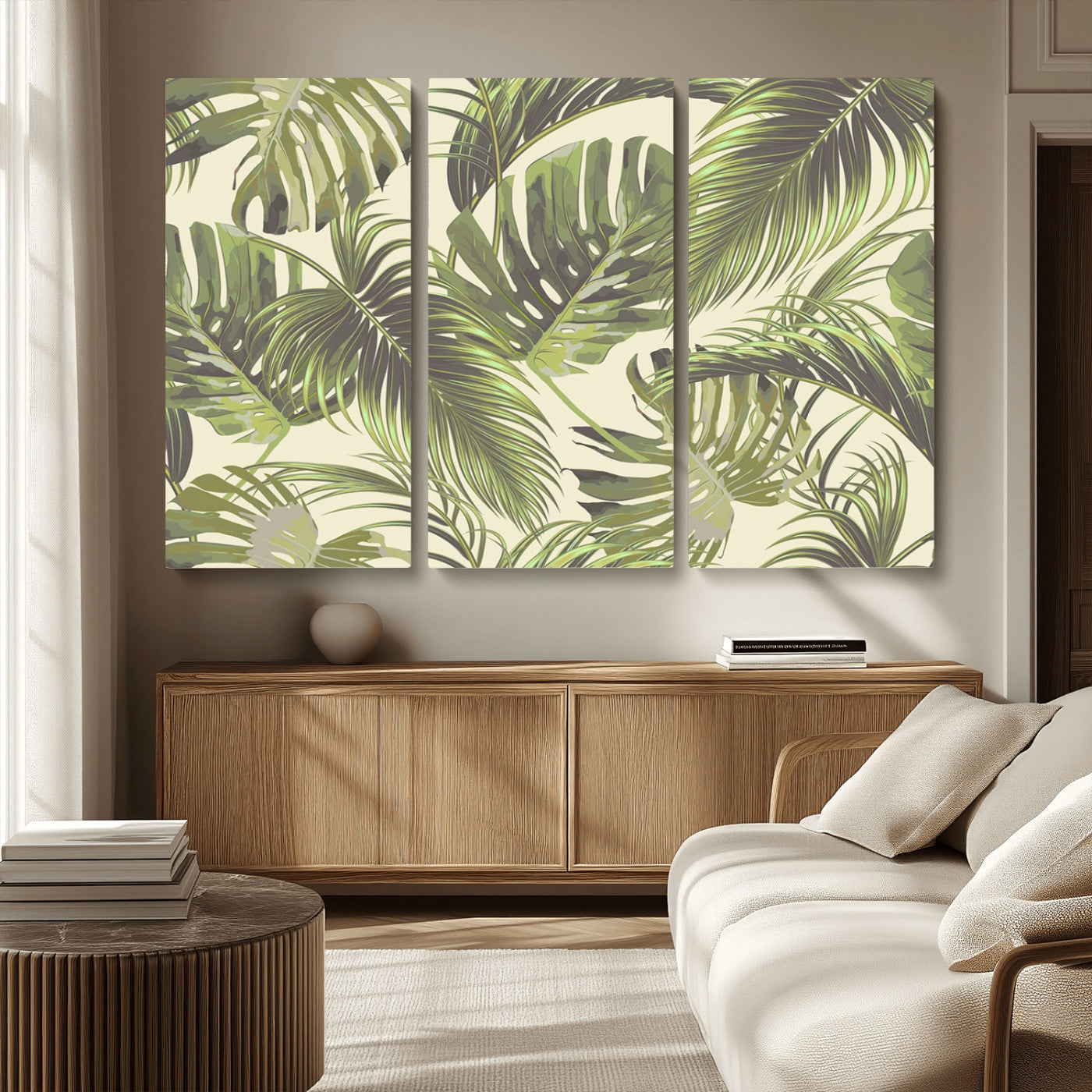 MGV-CV-48X32-3P - Palm Leaves Canvas Print