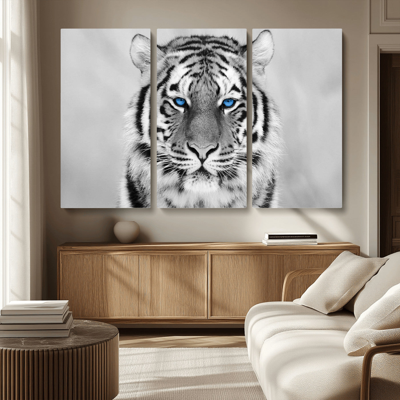 MGV-CV-48X32-3P - Tiger Canvas Artwork Wall Art Print