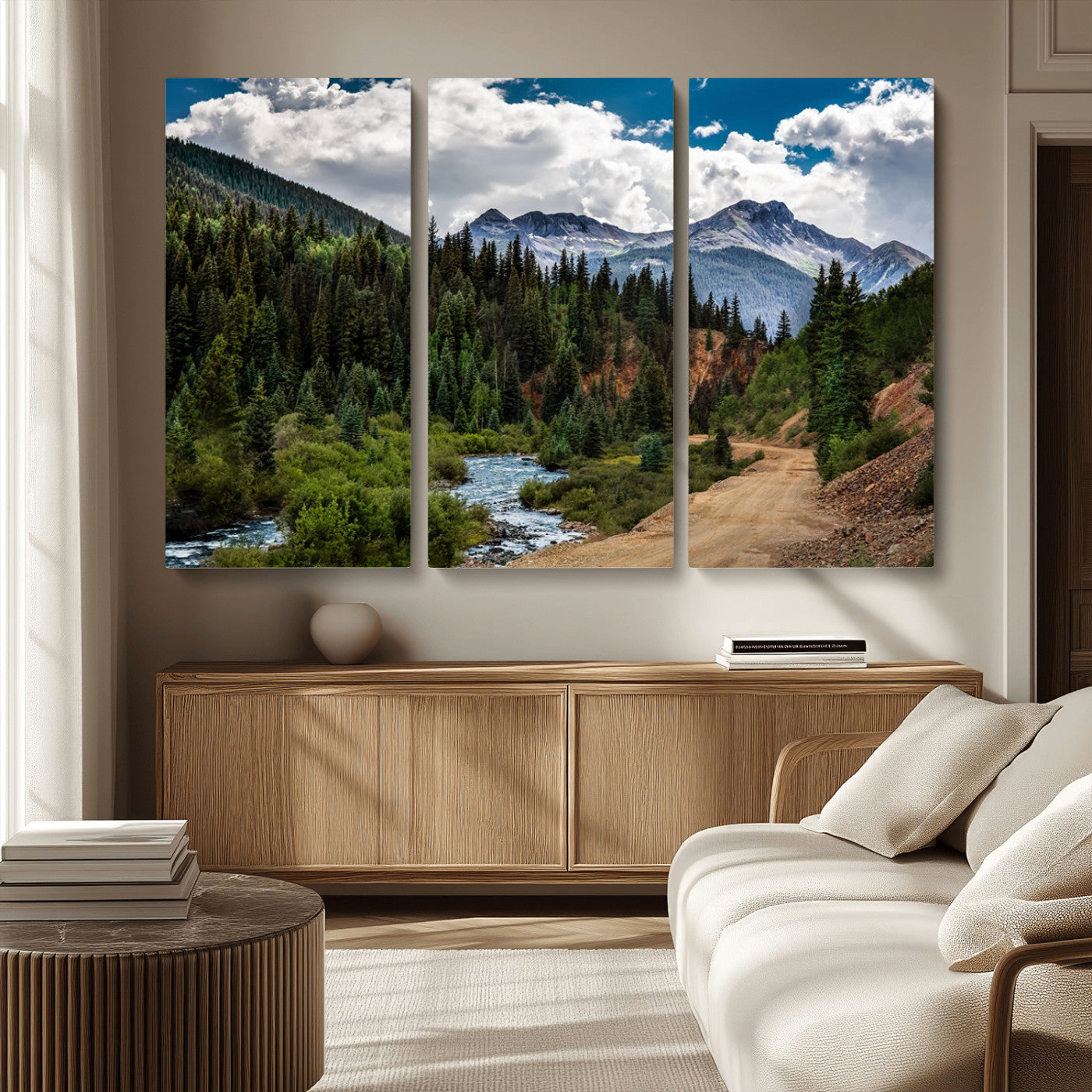 MGV-CV-48X32-3P - San Juan Nal Forest Wall Art Landscape Canvas Print