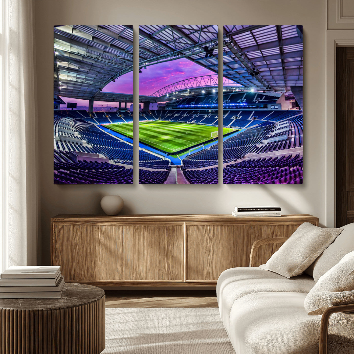 MGV-CV-48X32-3P - FC Porto Soccer Team Print Canvas- Dragon Stadium Wall Art Canvas Print