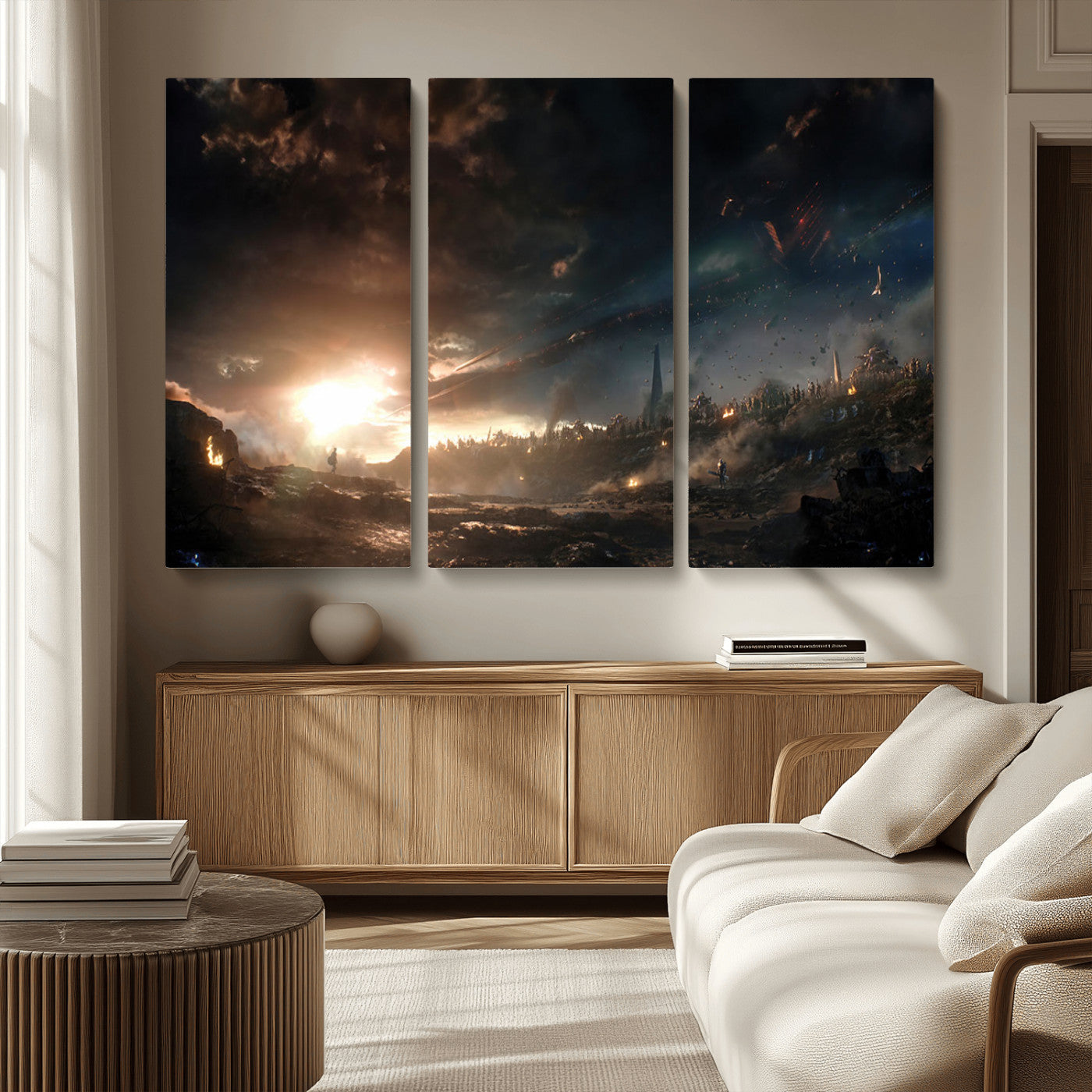 MGV-CV-48X32-3P - Avengers Planet Wall Art Canvas Print