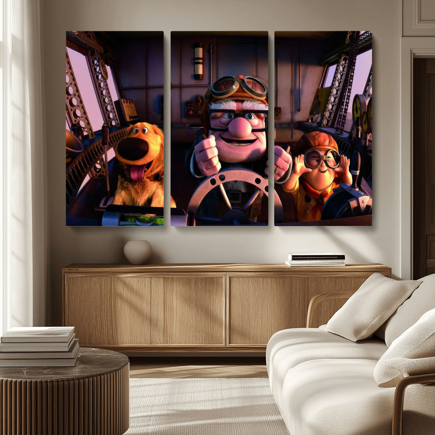 MGV-CV-48X32-3P - Carl Russel And Dog, Movie Up Poster, Movie Up Wall Art, Movie Up Poster Print, Carl