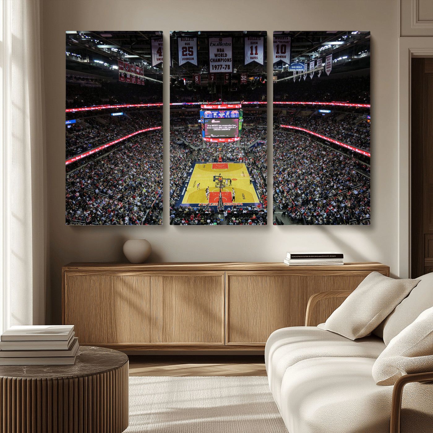 MGV-CV-48X32-3P - Capital One Arena Stadium Wall Art | Canvas Print | Ready to Hang | Washington D.C. Sports Decor