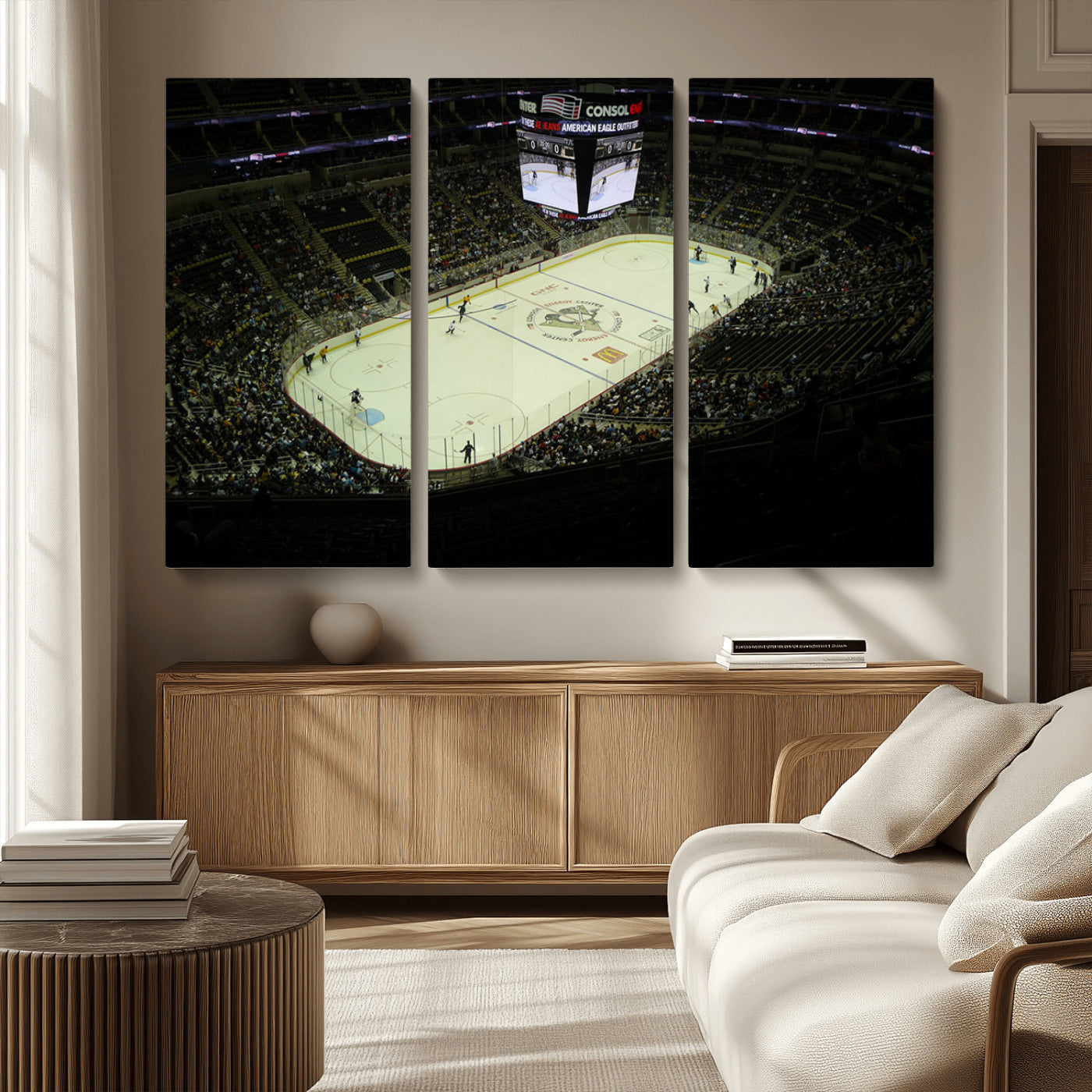 MGV-CV-48X32-3P - PPG Paints Arena Pennsylvania Pittsburgh Penguins Hockey Stadium Canvas, Pennsylvania Pittsburgh