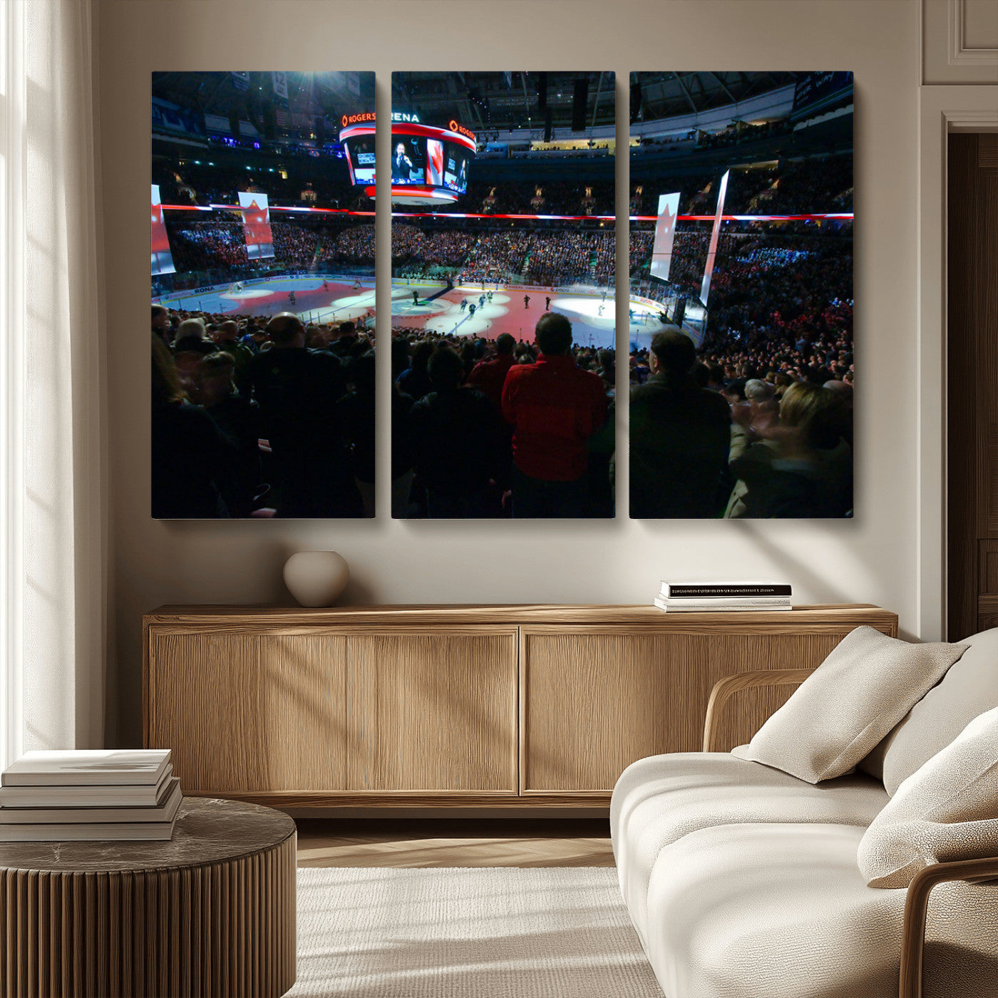 MGV-CV-48X32-3P - Rogers Arena Vancouver Canucks Ice Hockey Stadium Wall Art, Vancouver Canucks Ice Hockey Print