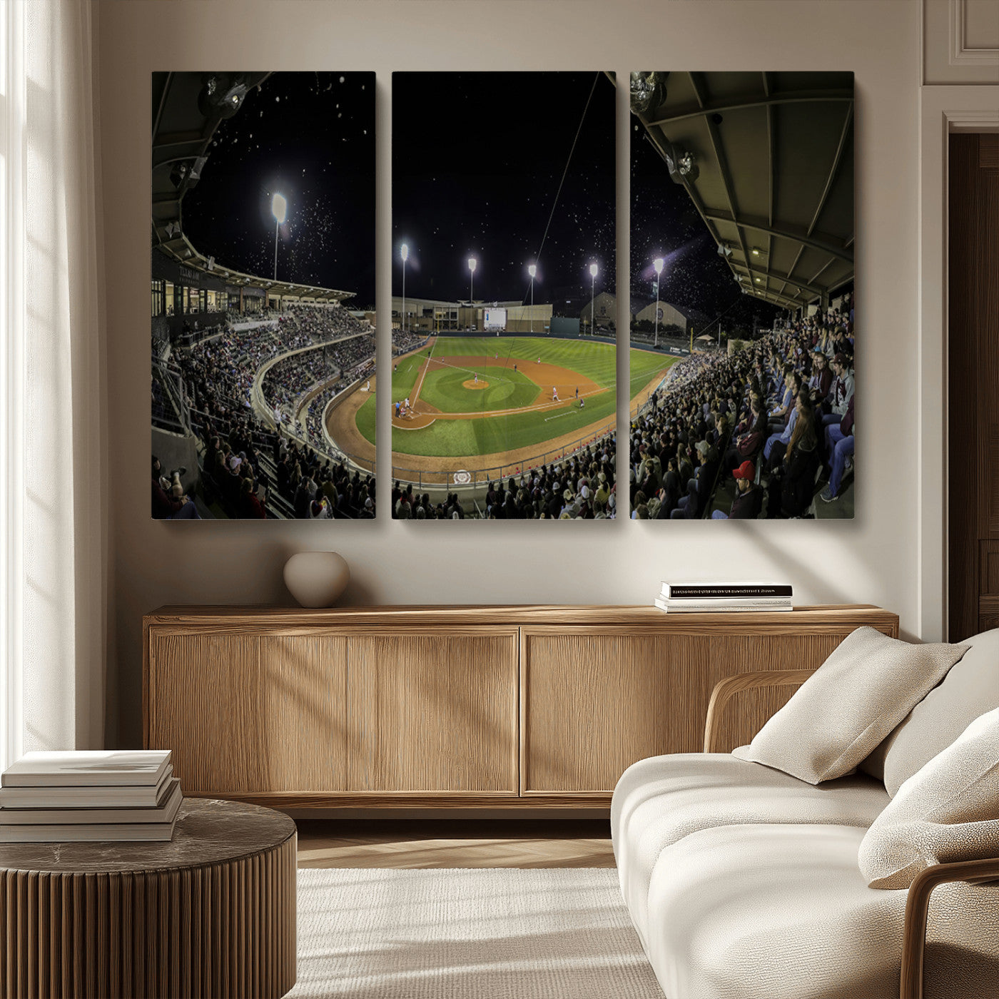 MGV-CV-48X32-3P - Olsen Field at Blue Bell Park - Texas A&M Aggies Baseball Stadium Wall Art Canvas Print