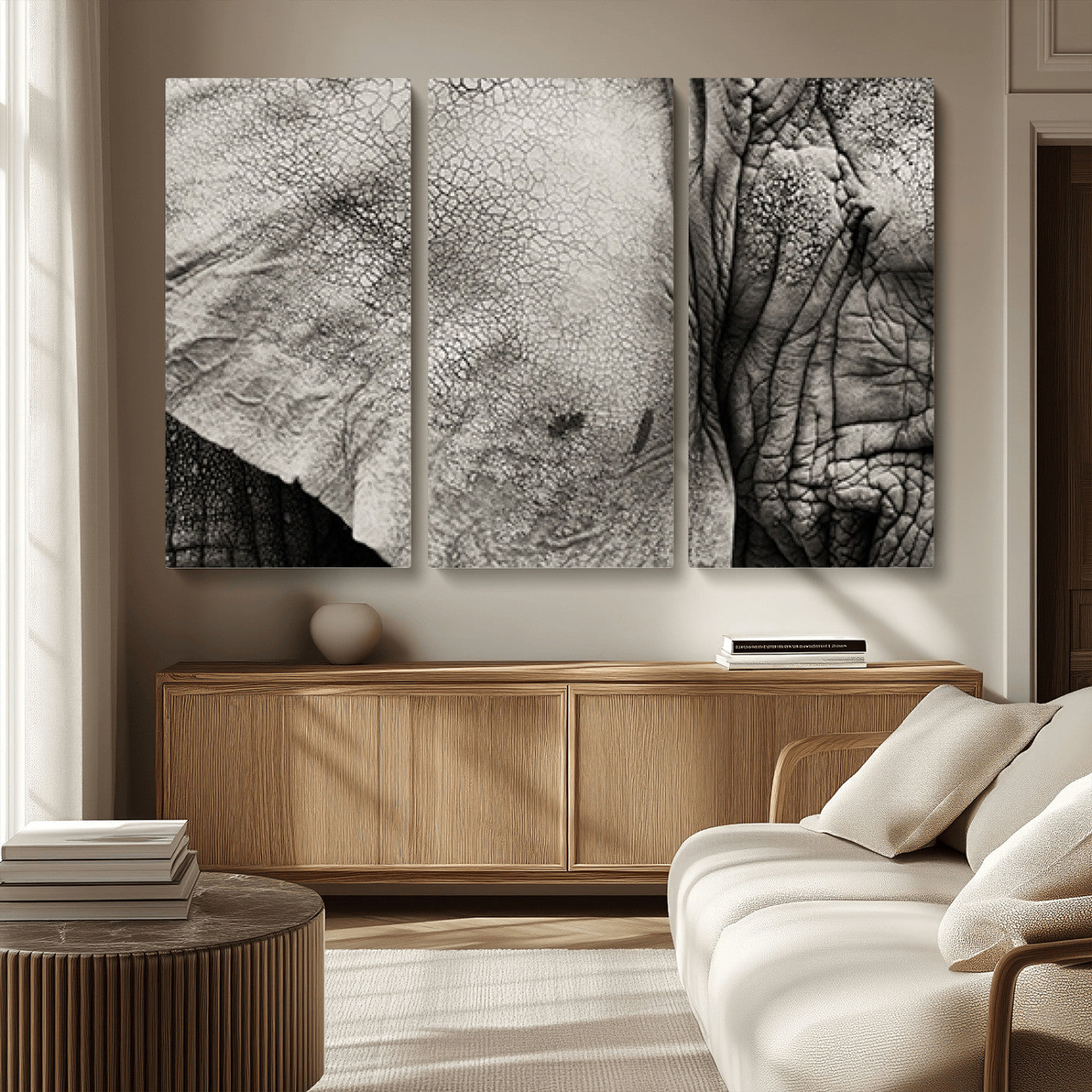 MGV-CV-48X32-3P - Elephant Wall Art Canvas Print