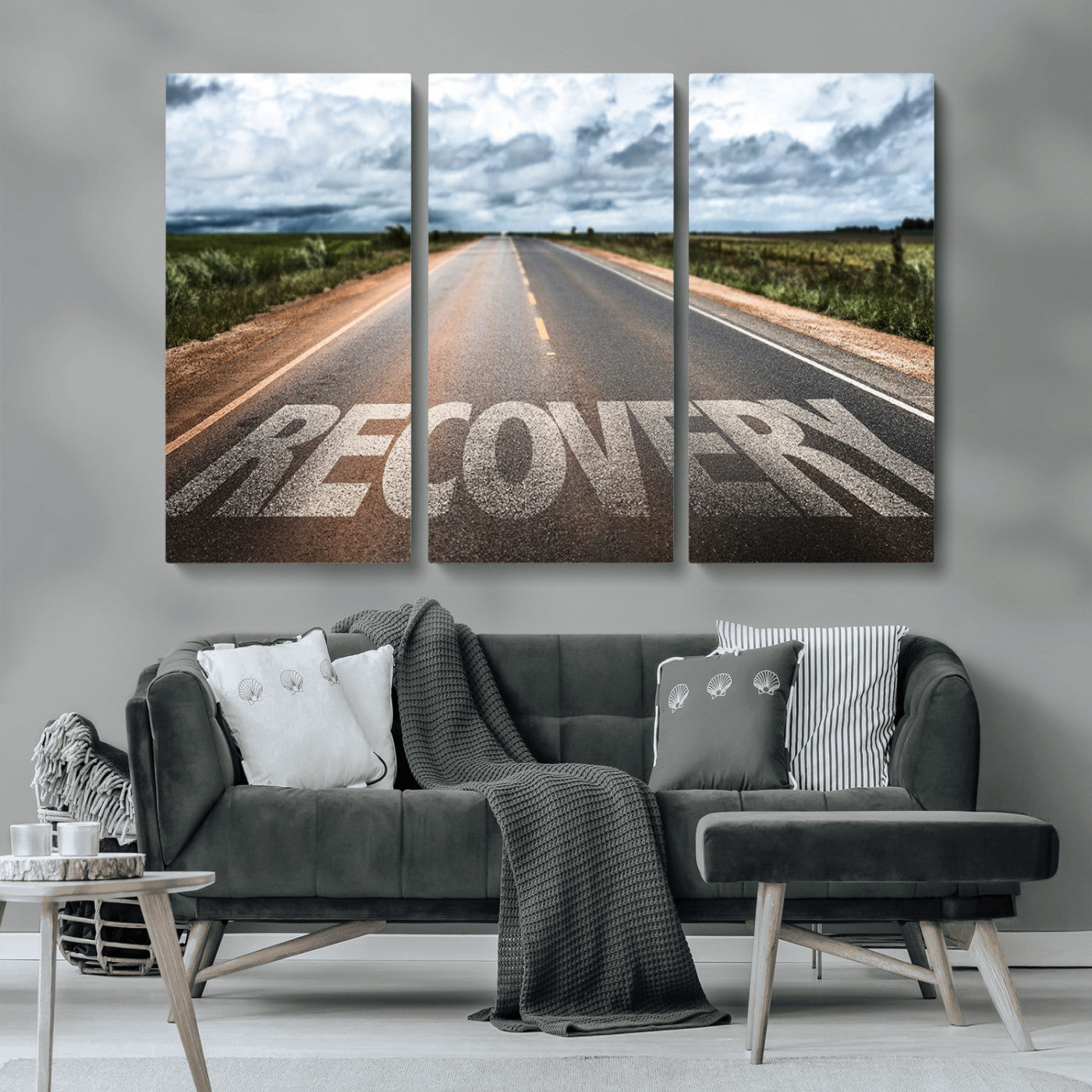 MGV-CV-48X32-3P - Recovery Road Wall Art Canvas Print